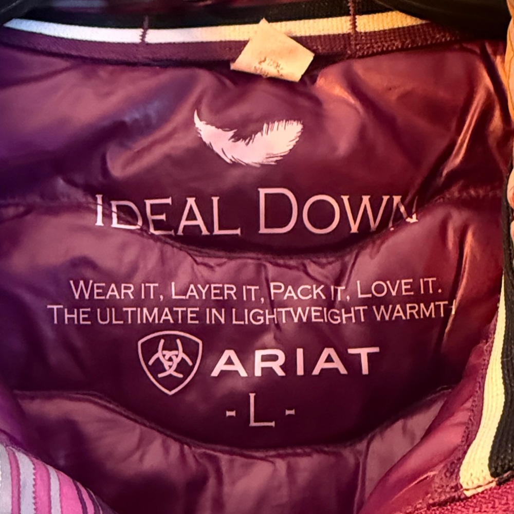 Ariat Colorful Striped Puffer Vest - Picture 2 of 5